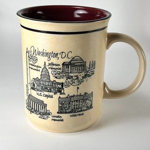 Washington DC Coffee Cup Mug Capitol White House Monument Ceramic Souvenir